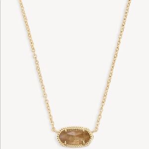 Kendra Scott Elisa Gold Pendant in Citrine